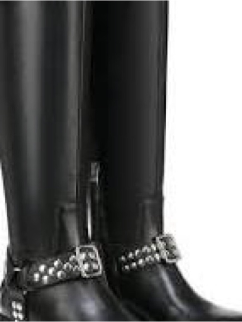 Circus by Sam Edelman Black Studded Knee-High Lug Boots - Picture 6 of 11